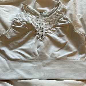 White sports bra